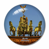 Germany Quadriga Berlin Brandenburg Gate 3D Fridge Magnet Crystal Glass