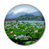 China West Lake Hangzhou 3D Fridge Magnet Crystal Glass