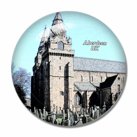 UK England St Machar's Cathedral Aberdeen 3D Fridge Magnet Crystal Glass