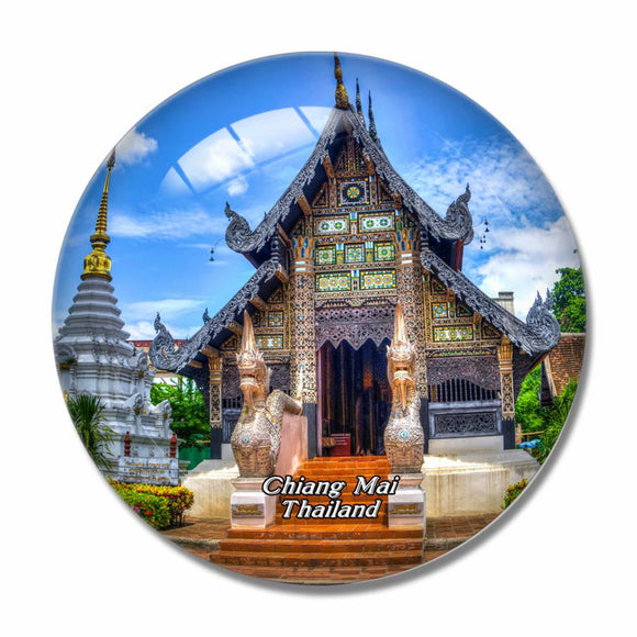 Thailand Chiang Mai Old 3D Fridge Magnet Crystal Glass