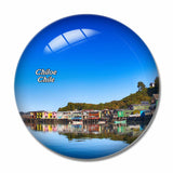 Chiloe Island Chile 3D Fridge Magnet Crystal Glass