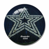 USA America Roanoke Mill Mountain Star Park 3D Fridge Magnet Crystal Glass
