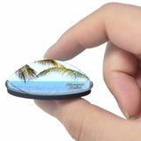 Belize Placencia 3D Fridge Magnet Crystal Glass