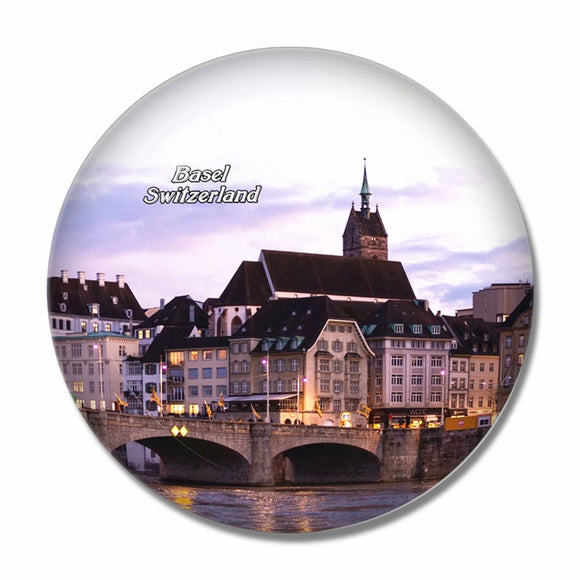 Switzerland Marktplatz & Town Hall 3D Fridge Magnet Crystal Glass