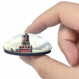 Russia Moscow Spasskaya Tower 3D Fridge Magnet Crystal Glass