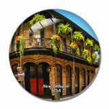 USA America French Quarter New Orleans 3D Fridge Magnet Crystal Glass