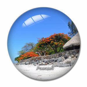 Panama 3D Fridge Magnet Crystal Glass