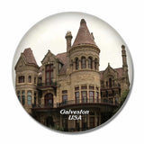 USA America Galveston Bishop's Palace 3D Fridge Magnet Crystal Glass