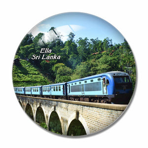 Sri Lanka Demodara Nine Arch Bridge Ella 3D Fridge Magnet Crystal Glass