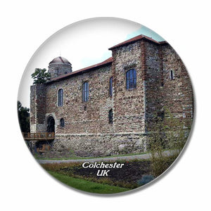 UK England Colchester Castle Museum 3D Fridge Magnet Crystal Glass