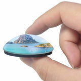 Spain Coast Rock Sea Bay Ibiza 3D Fridge Magnet Crystal Glass