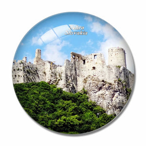 Slovakia Spis Castle Zehra 3D Fridge Magnet Crystal Glass