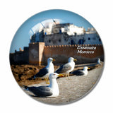 Morocco Essaouira Seagull 3D Fridge Magnet Crystal Glass