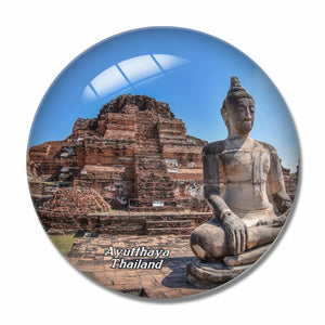 Thailand Ayutthaya 3D Fridge Magnet Crystal Glass