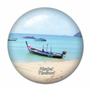 Thailand Rawai Beach Phuket 3D Fridge Magnet Crystal Glass