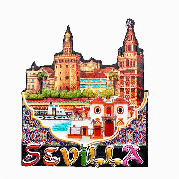 Seville Spain Fridge Magnet 3D Resin