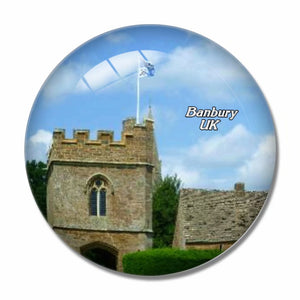 UK England Broughton Castle Banbury 3D Fridge Magnet Crystal Glass