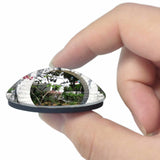 Bermuda Moongate Garden 3D Fridge Magnet Crystal Glass