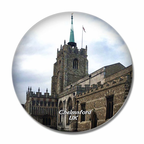 UK England Chelmsford Cathedral 3D Fridge Magnet Crystal Glass