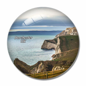 UK England Dorset and East Devon Coast Dorchester 3D Fridge Magnet Crystal Glass