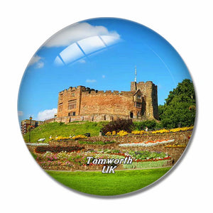 UK England Tamworth Castle 3D Fridge Magnet Crystal Glass