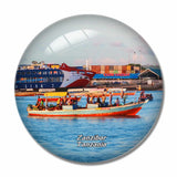 Stone Town Zanzibar Tanzania 3D Fridge Magnet Crystal Glass