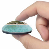 Italy Sant'Antioco Spiaggia di Coaquaddus 3D Fridge Magnet Crystal Glass