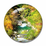 France Gorges Wolf Grasse 3D Fridge Magnet Crystal Glass