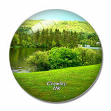 UK England Tilgate Park Crawley 3D Fridge Magnet Crystal Glass