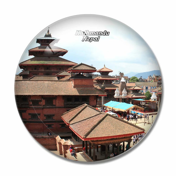 Nepal Kathmandu Durbar Square 3D Fridge Magnet Crystal Glass