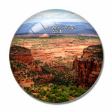 USA America Garden of the Gods Colorado Springs 3D Fridge Magnet Crystal Glass