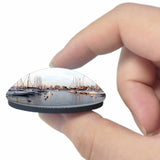 Uruguay Punta Del Este Hand Sand Beach 3D Fridge Magnet Crystal Glass