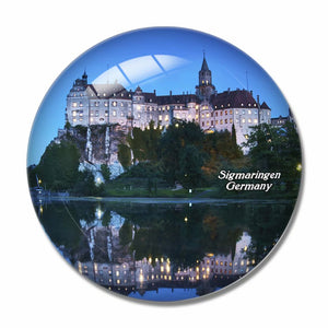 Germany Castle Sigmaringen 3D Fridge Magnet Crystal Glass