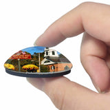 Peterborough New Hampshire USA 3D Fridge Magnet Crystal Glass