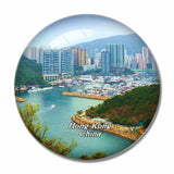 China Ocean Park Hong Kong 3D Fridge Magnet Crystal Glass