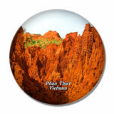 Vietnam Red Sand Dune Mui Ne Phan Thiet 3D Fridge Magnet Crystal Glass