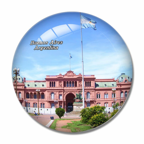 Casa Rosada Buenos Aires Argentina 3D Fridge Magnet Crystal Glass