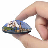 Germany St. Nicholas Church Leipzig 3D Fridge Magnet Crystal Glass