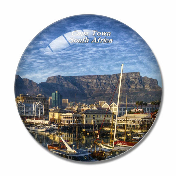 South Africa Cape Town Table Mountain 3D Fridge Magnet Crystal Glass