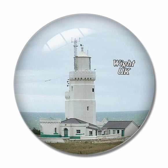 UK England St Catherine's Lighthouse Wight 3D Fridge Magnet Crystal Glass