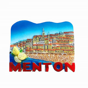 Menton France Fridge Magnet 3D Resin