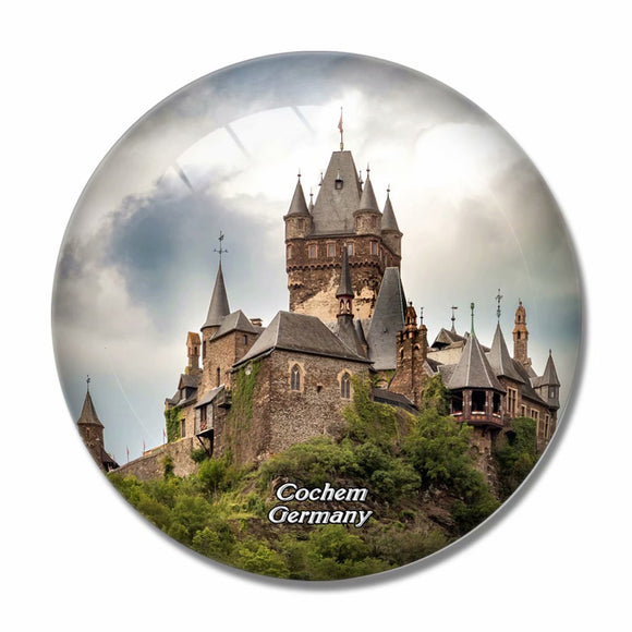 Germany Castle Reichsburg Cochem 3D Fridge Magnet Crystal Glass