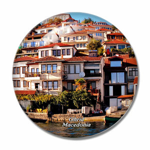 Ohrid Lake Macedonia 3D Fridge Magnet Crystal Glass