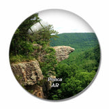 Ponca Hawksbill Crag Arkansas USA 3D Fridge Magnet Crystal Glass