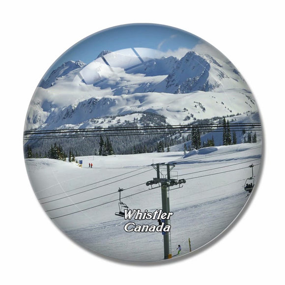 Canada Whistler Blackcomb 3D Fridge Magnet Crystal Glass