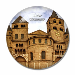 Germany St. Peter's Cathedral Trier 3D Fridge Magnet Crystal Glass