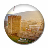 Kale Fortress Skopje Macedonia 3D Fridge Magnet Crystal Glass