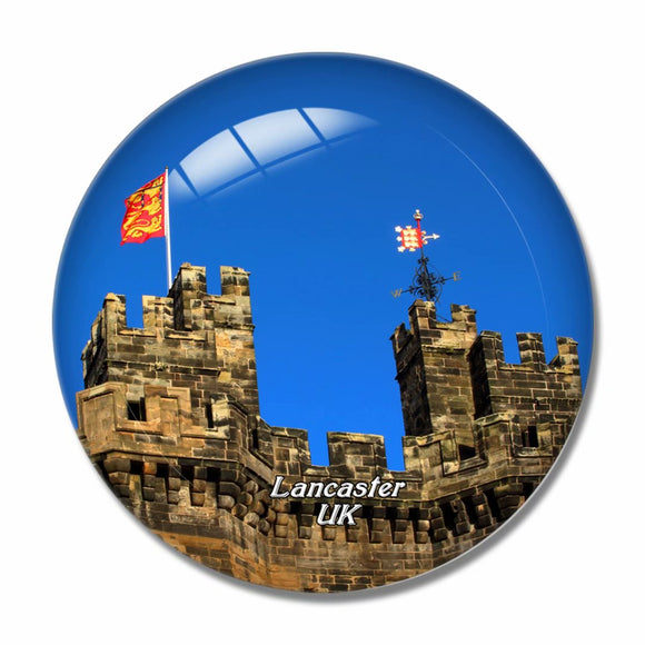 UK England Lancaster Castle 3D Fridge Magnet Crystal Glass