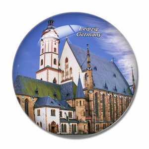 Germany St. Nicholas Church Leipzig 3D Fridge Magnet Crystal Glass