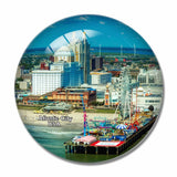 USA America Atlantic  New Jersey 3D Fridge Magnet Crystal Glass